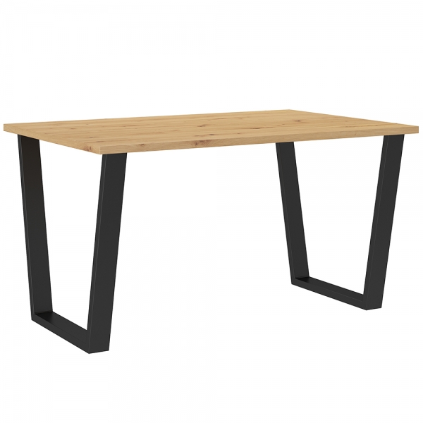 Jídelní stůl industriální Cezar - 138x67/75 cm - artisan