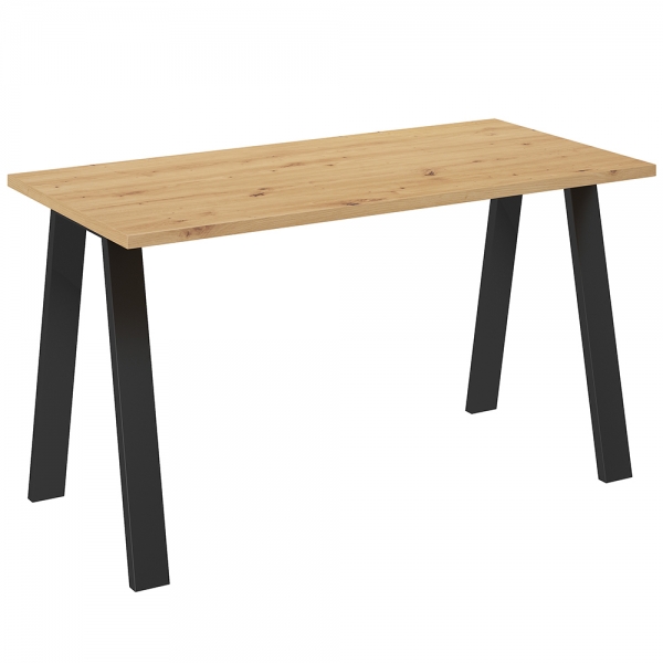 Jídelní stůl industriální Kleo - 138x67 cm - artisan