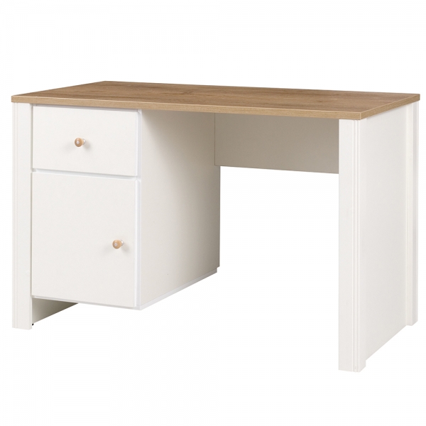 BERG | psací stůl 6 | 120 cm | krémová/dub zlatý