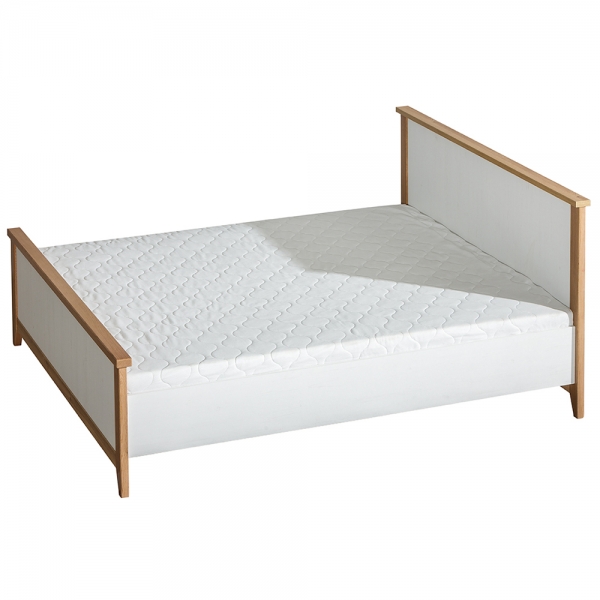 SVEN | postel dvoulůžko SV13 + rošt | 160x200 cm | borovice andersen/dub nash