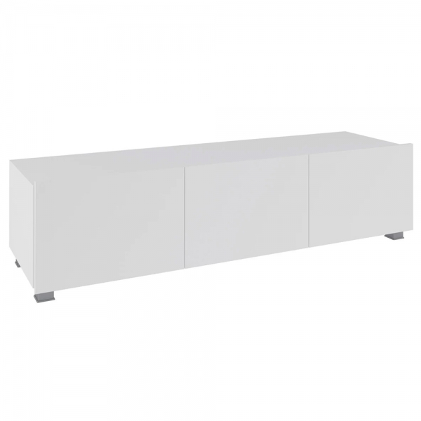 CALABRINI b | TV stolek | 150 cm | bílá lesk | lze i zavěsit