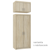 Šatní skříň ELENA 2D | 89,7 cm | dub sonoma