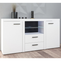 Komoda RUMBA 2F2S | 156,4 cm | bílá