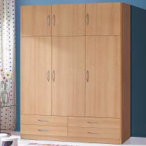 Šatní skříň STELLA | 135 cm | ÚZKÁ | buk
