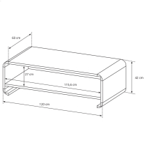 Obývací stěna LINK s | 6 dílů | 298 + 120 + 120x60 cm | sonoma