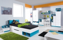 Mobi - patrová postel MO21 - modrá