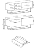Enjoy - TV stolek ERTVSZ120 - grafit