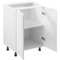 ASPEN b | dolní skříňka D60 s policí | 60 cm | SOKL v CENĚ | bílá lesk