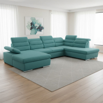 Sedací souprava GRECO II U | 194x356x230 | rozkládací + úložný prostor | VÝBĚR TKANIN