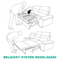 Pohovka Korfu - ROZKLÁDACÍ
