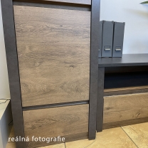 MONTANA s | TV stolek RTV | 130 cm | lefkas/smooth grey