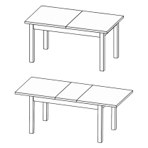 MONTANA d | jídelní stůl STW rozkládací | 160x90 cm | lefkas