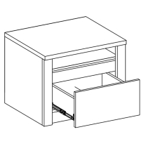 MONTANA d | noční stolek SN | 50 cm | lefkas