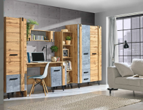 Lofter - TV stolek LO7 - dub wotan/beton millenium