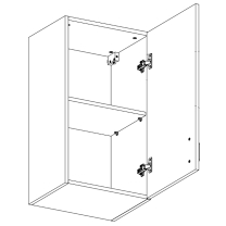 Kuchyňská linka Aspen B | 340 cm | bílá lesk