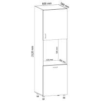 Kuchyňská linka Aspen C | 520 cm | bílá lesk