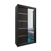 Šatní skříň Verona 2 | 100 cm | wenge | 2x zásuvka v ceně | VÝPRODEJ
