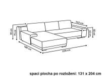 Sedací souprava Davos - UNIVERZÁLNÍ - look 24 SKLADEM poslední 1 ks