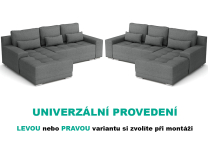 Sedací souprava Lacosta - UNIVERZÁLNÍ - tmavší šedá