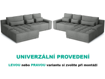 Sedací souprava Lacosta MAX - UNIVERZÁLNÍ - tmavší šedá