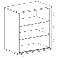 Mediolan - komoda M6 - natural hikora