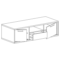 Mediolan - TV stolek M12 - natural hikora