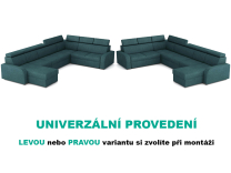 Sedací souprava OSLO - 2rR2P1LC - UNIVERZÁLNÍ - crown 13