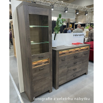 Indianapolis T | rozkládací jídelní stůl 160 cm | jasan tmavý