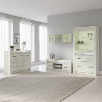 Obývací stěna INDIANAPOLIS k | sestava F | kraft bílý