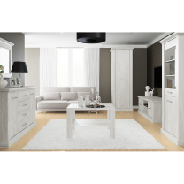 Apollo - vitrína AP12 -  kraft bílý