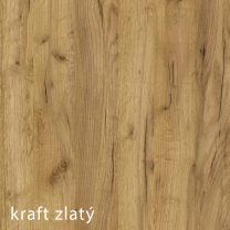 Antica K | zásuvka pod postel A6 | 150 cm | kraft zlatý