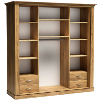 Antica K | šatní skříň A211 | 213 cm | kraft zlatý
