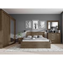Antica L | šatní skříň A183 | 185x220x68 cm | dub lefkas | POSLEDNÍ KUS