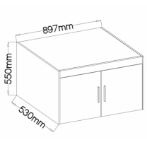 Nástavec na šatní skříň ELENA 2D | 89,7 cm | dub sonoma