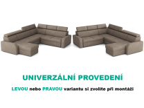 Sedací souprava OSLO - 2rR2PLC - UNIVERZÁLNÍ - crown 4
