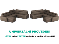 Sedací souprava OSLO - 2rR2PLC - UNIVERZÁLNÍ - crown 5