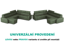 Sedací souprava OSLO - 2rR2PLC - UNIVERZÁLNÍ - crown 12