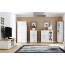 KARA | závěsná police K17 | 120 cm | kraft bílý