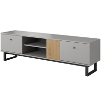 AVIO | TV stolek | 175 cm | šedá platinová/dub artisan