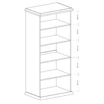 Kora JAR - šatní skříň K1 - jasan světlý
