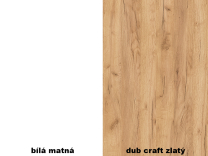 3D | komoda 3D | bílá/dub kraft zlatý