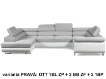 Sedací souprava Cosmo U - PRAVÁ - AKCE - edi 26/tatum 279