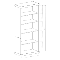 Kora JAR - regál K5 - jasan světlý