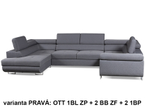 Sedací souprava Cosmo U - VÝBĚR LÁTEK