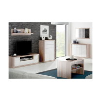 Obývací pokoj Paris JARSR - komoda P9 - san remo/bílá lesk