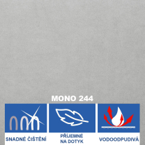 Dvoulůžko Boxspring Rocky - Mono 244 - 180 cm - AKČNÍ CENA