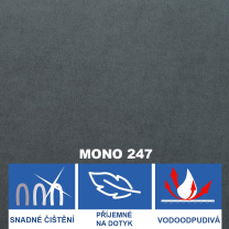 Dvoulůžko Boxspring Rocky - Mono 247 - 180 cm - AKČNÍ CENA