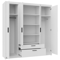 Šatní skříň ELENA 4D 2S | 176,3 cm | dub sonoma