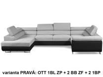 Sedací souprava Cosmo U - PRAVÁ - AKCE - edi 10/tatum 279 - 1 ks