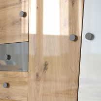 Nero | komoda 06 | lesk | artisan/bílá/šedá